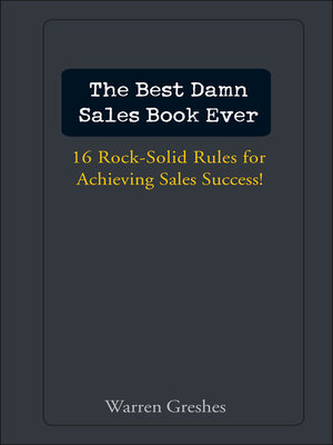 The Best Damn Sales Book Ever - ebook
